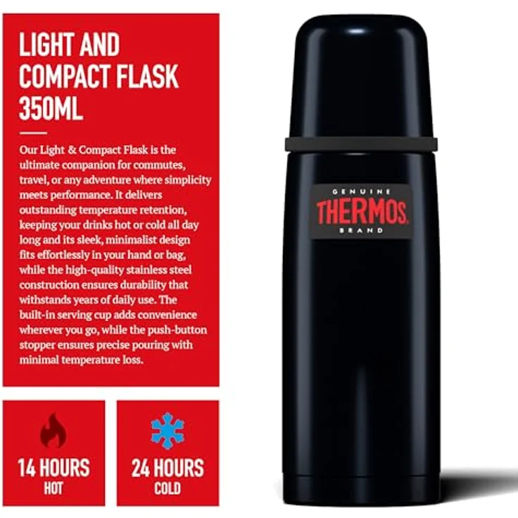 Thermos Light & Compact Flask, 350ml, Midnight Blue – Bild 7