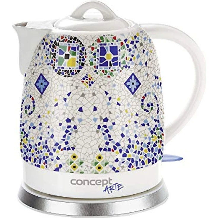 CONPT Hausgeräte RK0020 Keramik Wasserkocher, Einzigartiges Design, Hauch von Orient, 1,5 L, Weiß, 1350 W – Bild 2