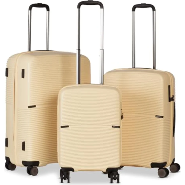 Worldpack San Francisco 4 Rollen Kofferset 3-teilig, Gelb, (103 l, XL) – Bild 6