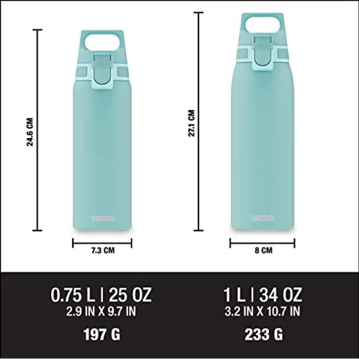 SIGG Trinkflasche Shield One Glacier 0,75L, hellblau – Bild 10
