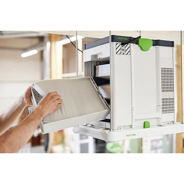 Festool Luftreiniger SYS-AIR M, kompakter Luftreiniger für Baustelle und Werkstatt, Staubklasse M – Bild 8