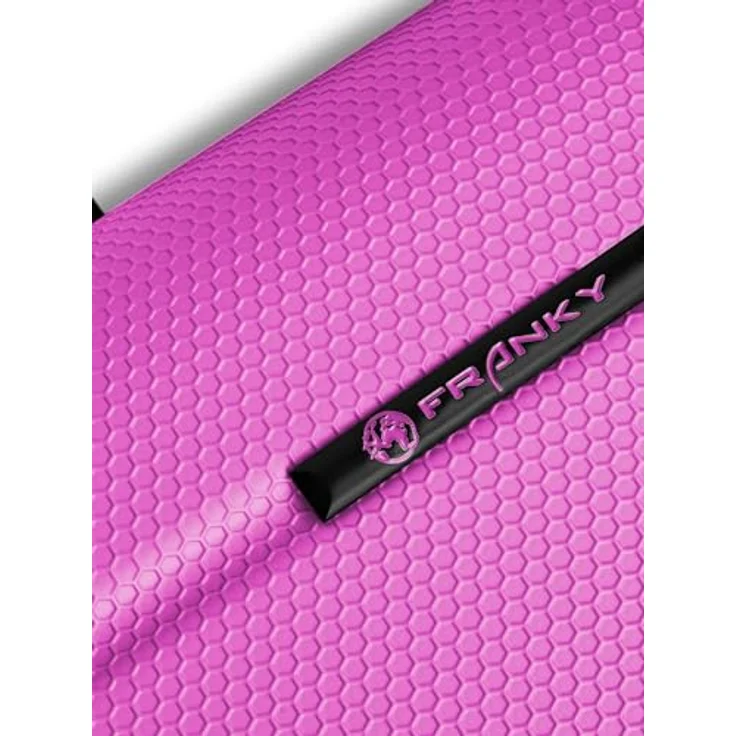 Franky Munich 4.0 Kabinentrolley S 53 cm, 4 Rollen, Dehnfalte, 100% ABS, rosa – Bild 4