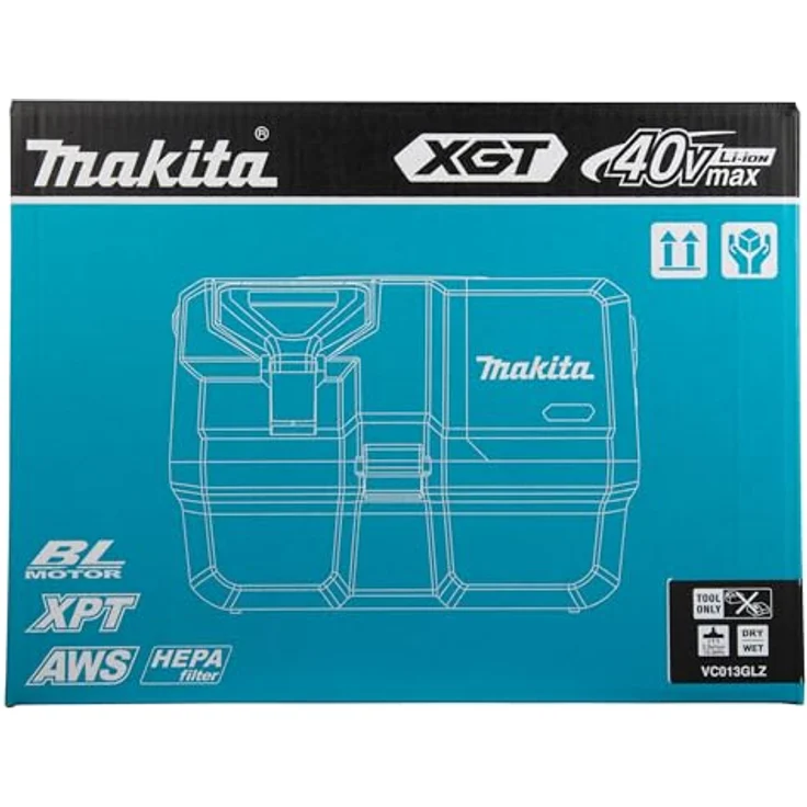 Makita VC013GLZ03 Akku-Staubsauger 40V, Nass- und Trockensauger mit bürstenlosem Motor, AWS-Funktion und 7,5 l Auffangbehälter, ideal für Baustellen – Bild 19