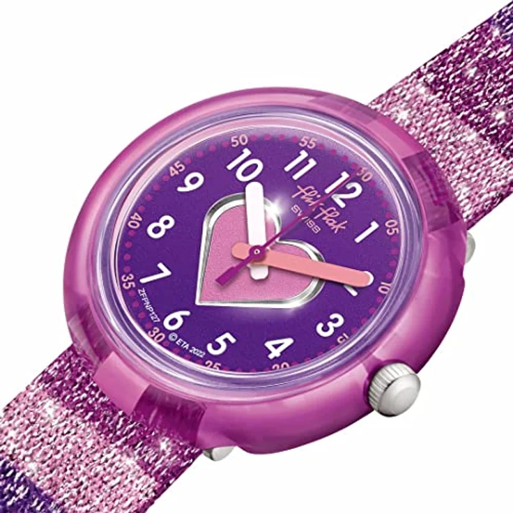 Flik Flak Watch FPNP127, Armbanduhr Montre Stripy Glitter – Bild 3