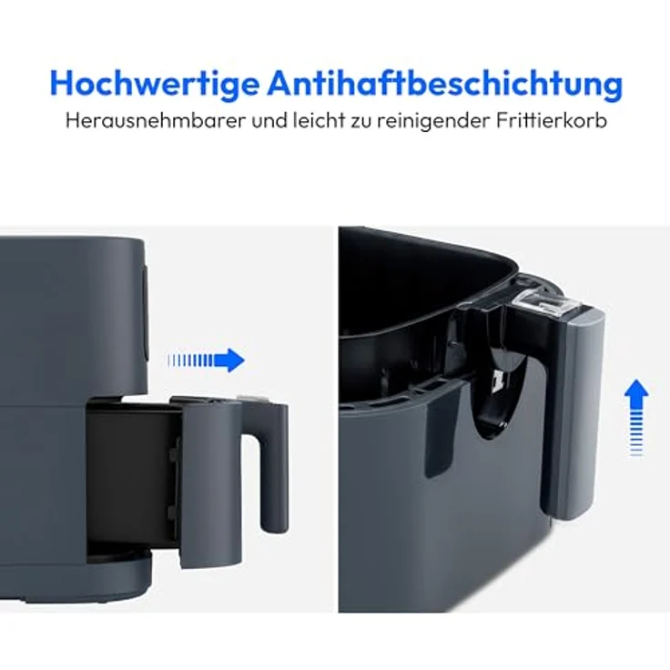 Medion® Heißluftfritteuse MD 11740, 2000 W, digitales Bedienfeld, 9 Automatikprogramme, vielseitig und gesundheitsbewusst – Bild 6
