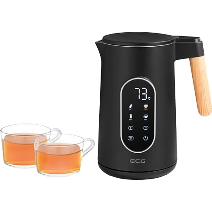 ECG RK 1799 Smart Black Wasserkocher, Touchscreen, präzise Temperaturregelung, 1,7 Liter Volumen, 1850-2200 W – Bild 8