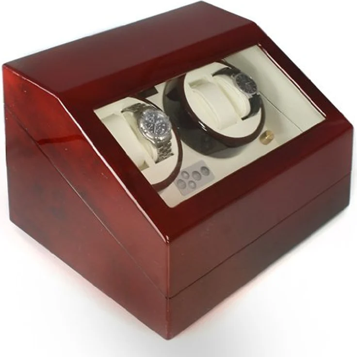 Uhrenbeweger Schaukasten Vitrine 10 Uhren Watch Winder Braun – Bild 6