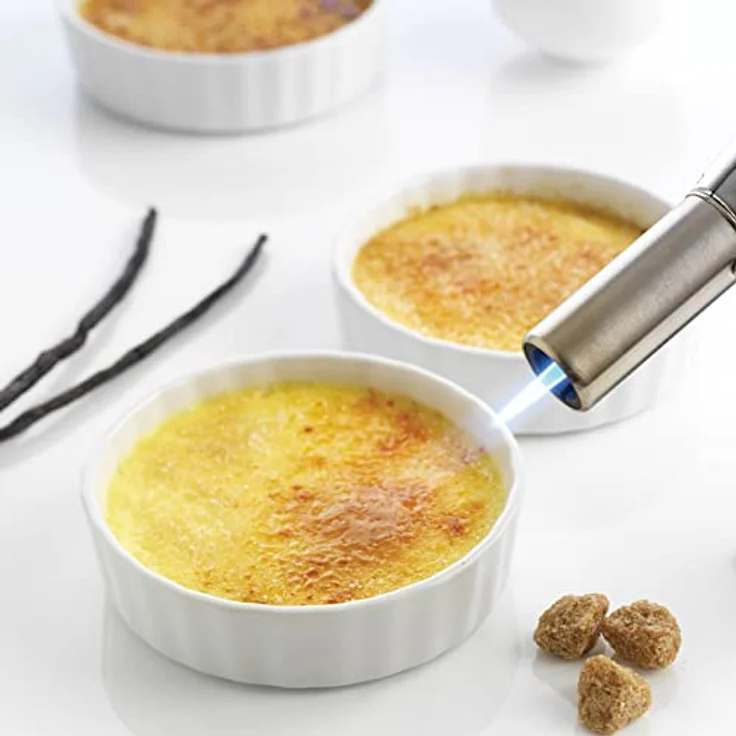 Mastrad Kochbrenner Pro Version, nachfüllbar, Edelstahl, Sicherheitsschloss, anpassbare Flamme, kulinarischer Brenner, Creme Brulee Brenner – Bild 4