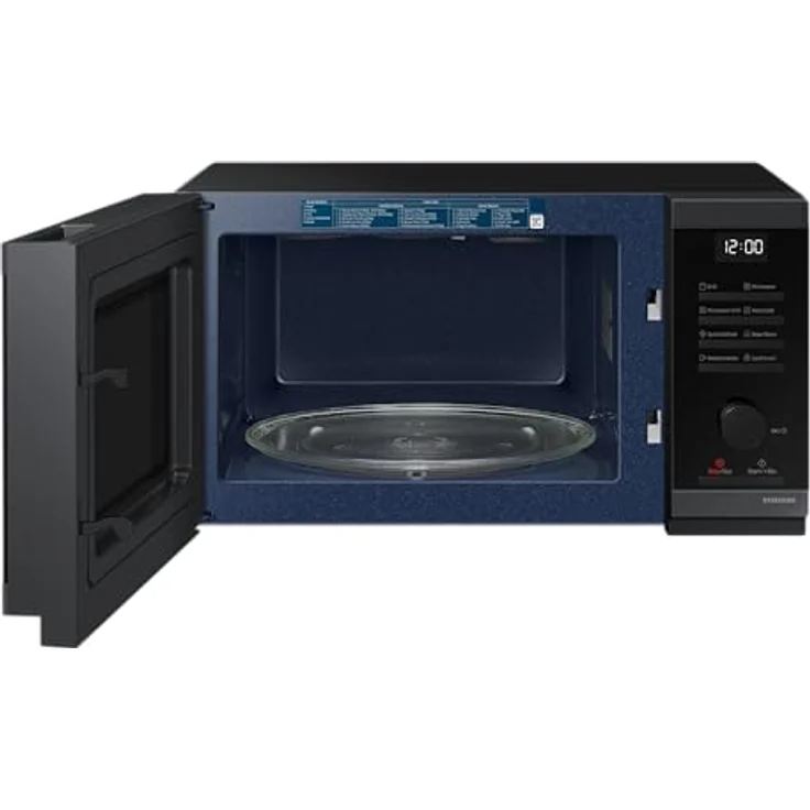 Samsung MG23DG4524AGE1 Mikrowelle mit Grill, 23 l, 800 W, Schwarz - Ölfreie Zubereitung, Eco-Modus, Schnelles Auftauen – Bild 2
