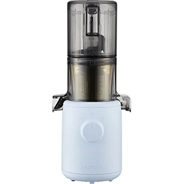HUROM | Slow Juicer | Entsafter Gemüse und Obst | H310A | Elektrische Kaltpresse | Ruhiger Motor | Leicht zu Reinigen | 220ml | 100 Watt | BPA Frei |Schlankes Design | Himmelblau – Bild 1