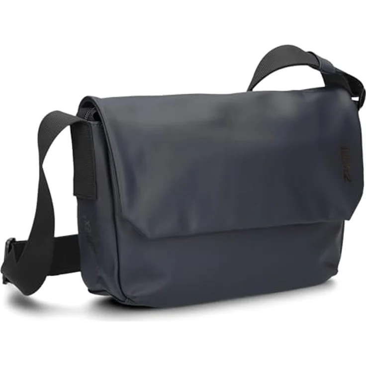 ZWEI Umhängetasche Cargo CA60, robuste Messenger Bag aus lösungsmittelfreiem Kunstleder, schwarz, 32 x 11 x 20 cm – Bild 1