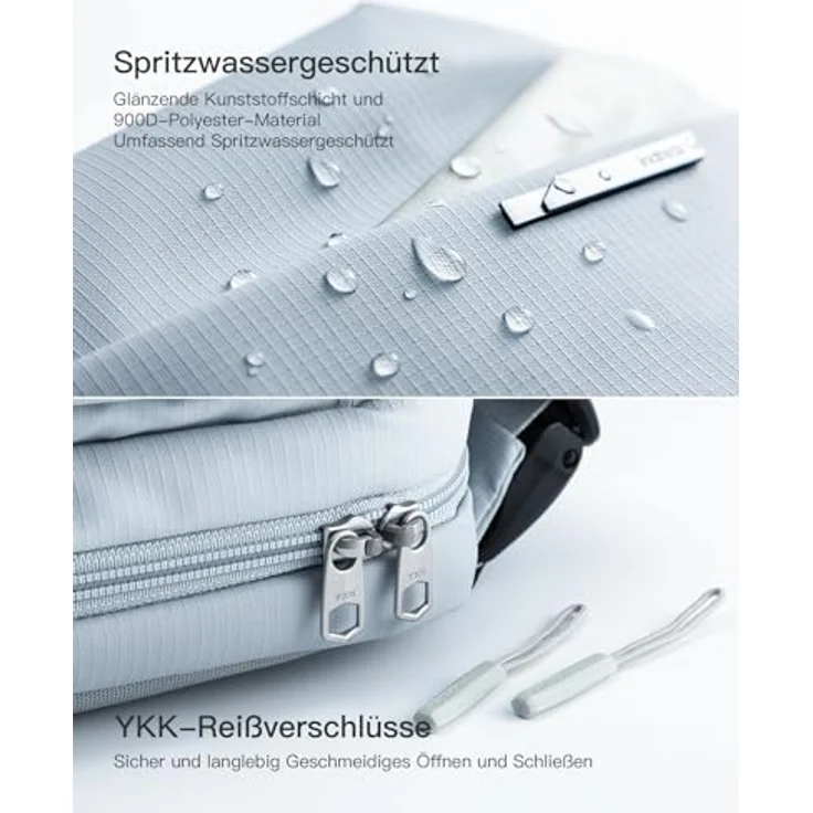 Inateck Sling Bag X, Wasserdichte Umhängetasche mit 3L Stauraum, Schwarz, für Alltag, Reisen und Wandern – Bild 4