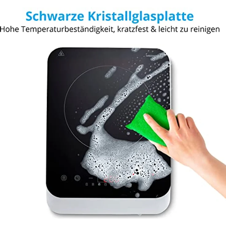Medion® Einzel-Induktionskochplatte MD 18490, Topferkennung und Abschaltautomatik - Preisvergleich – Bild 5