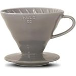 Hario V60 Keramik-Kaffeetropfer, Grau, Größe 02
