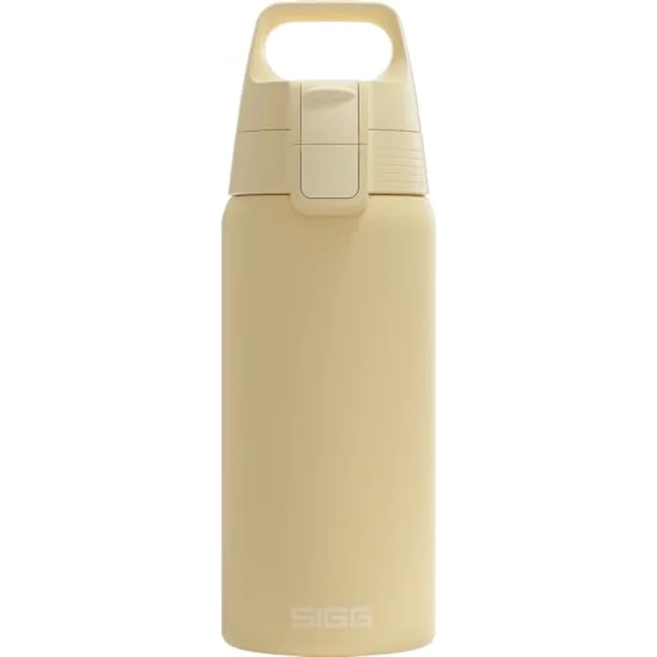 SIGG Isolierte Trinkflasche Shield Therm One Opti Yellow, 0,5L, auslaufsicher, spülmaschinenfest, BPA-frei, 90% recycelter Edelstahl, kohlensäurehaltige Getränke – Bild 1