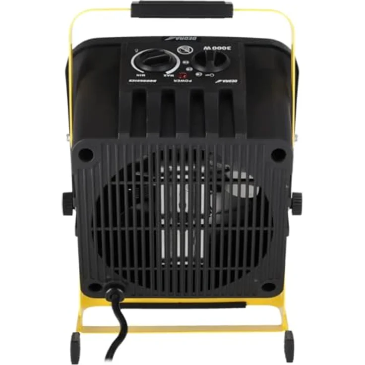Dedra Elektrische Heizung DED9931C3, Heizlüfter PTC 3.0kW, Schwarz – Bild 7
