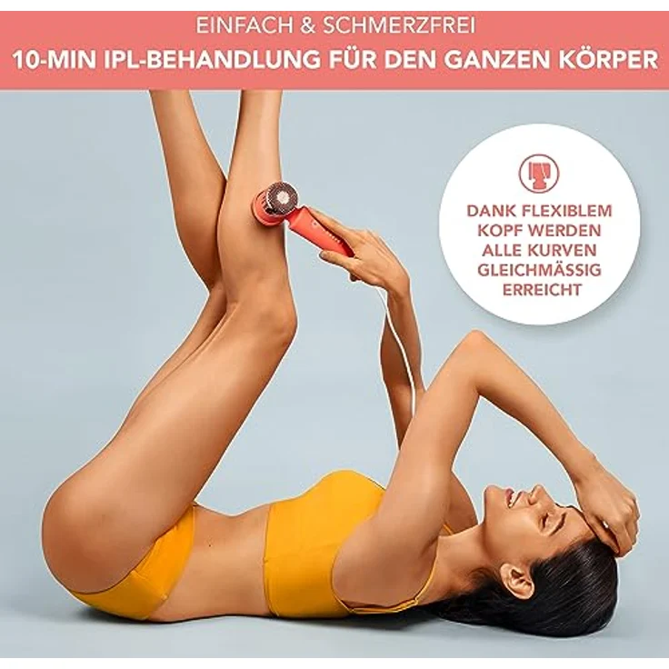 FOREO PEACH 2 IPL-Gerät zur Haarentfernung - Alternative zur Laser-Haarentfernung und Epilierern für Damen - Dauerhafte Haarentfernung für Körper & Gesicht - 10-Minuten-Behandlung - Kabelgebunden – Bild 2