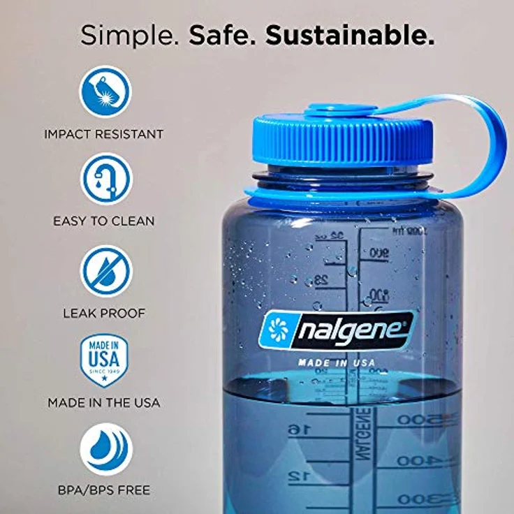 Nalgene WH Sustain Trinkflaschen Grau 0,5 L – Bild 3