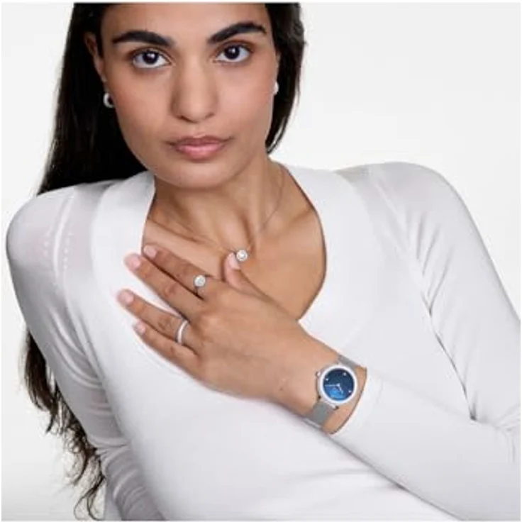 Daniel Wellington Crystalline Uhr Damen, 32mm, Silber, Japanisches Quarzwerk – Bild 2