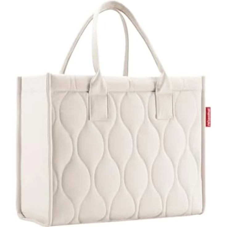 REISENTHEL® Shopper daily shopper, wasserabweisend aus recyceltem Polyester, puffer stone, 14 l Volumen, mit Innentasche und gepolstertem Tragegriff – Bild 1