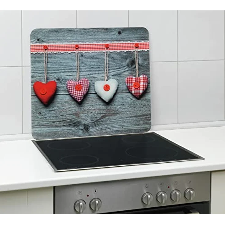 WENKO Multi-Platte Herzen Herdwand Wanddekor Wandschutz Herdwandschutz – Bild 2