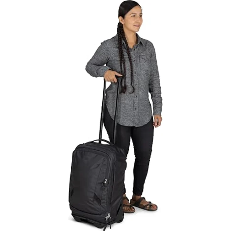 Osprey Transporter Wheeled Carry On Reisetasche, 50 cm, Blau, 38 l, Handgepäck, mit Reißverschlussfach und praktischen Taschen – Bild 11