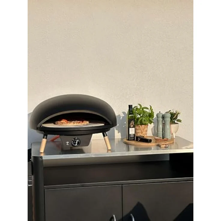 Le Feu - Turtle Motion 3.1, 18" Pizzaofen mit großer Öffnung, ultrahohe Temperaturen, schwarzer Stahl – Bild 3