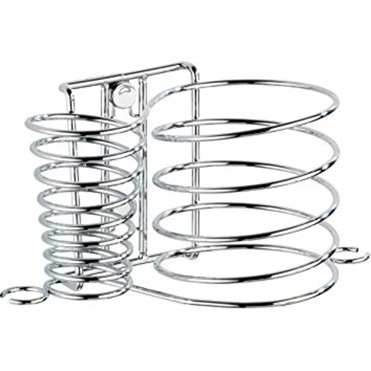 Wenko Haartrockner- und Glätteisenhalter "Milano", eleganter Wandhalter in verchromter Optik, platzsparend und mit Schraubmontage
