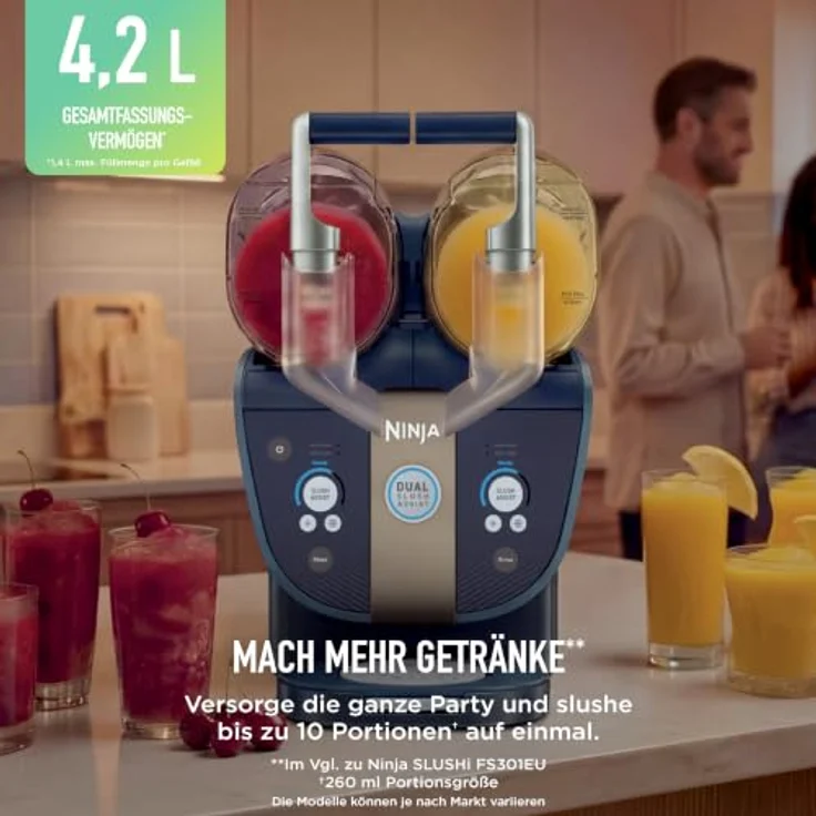 Ninja SLUSHi Twist Slush-Eismaschine für gefrorene Getränke – Blau | FS701EUBL | von SharkNinja – Bild 5