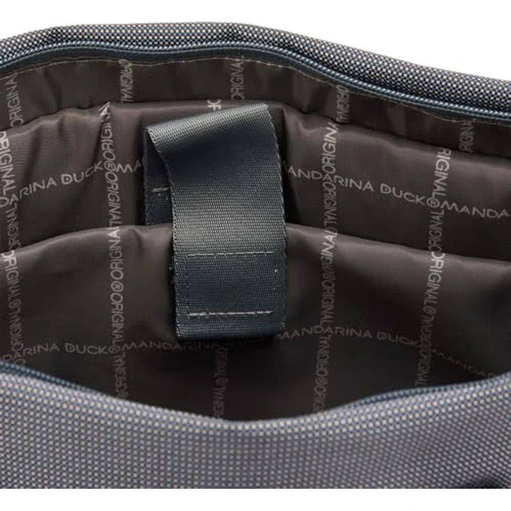 Mandarina Duck MD20 Shopper Tasche, 40 cm mit Laptopfach, 100% Polyester, grau – Bild 3
