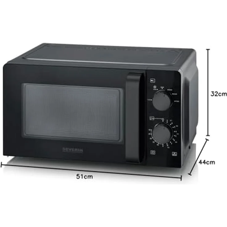 Severin Mikrowelle SEVERIN MW 9587, 20 Liter Garraumvolumen, 800 Watt, silber – Bild 8