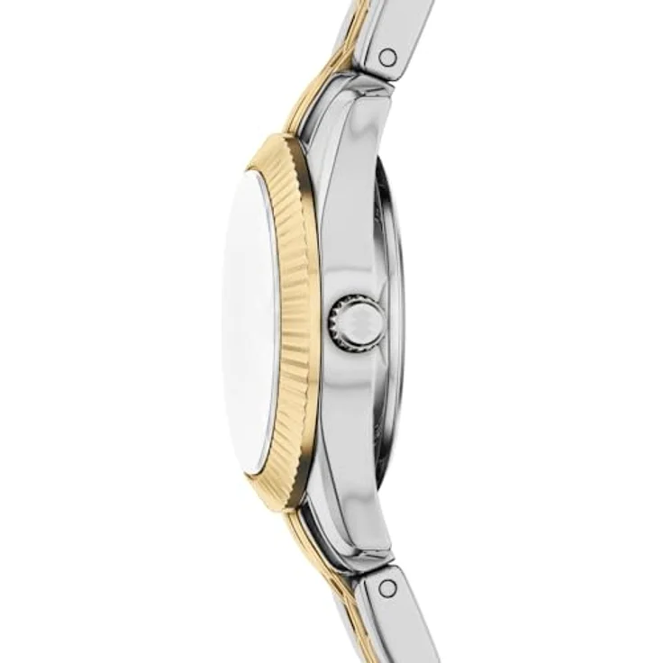 Fossil Scarlette Damen 20MM Edelstahl-Uhr, silberfarben, präzises 3-Zeiger-Quarzwerk, kratzfestes Mineralglas, bis 50 m wasserdicht, ES5473 – Bild 5