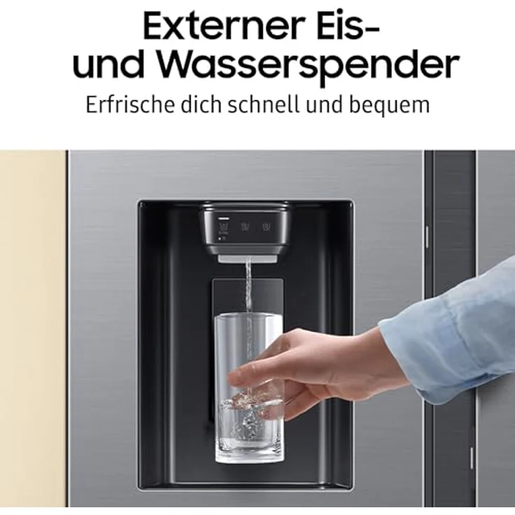 Samsung RS70F66KBTEF Kühl-Gefrier-Kombination, Side-by-Side mit 409 Litern Nutzinhalt, Edelstahl – Bild 6