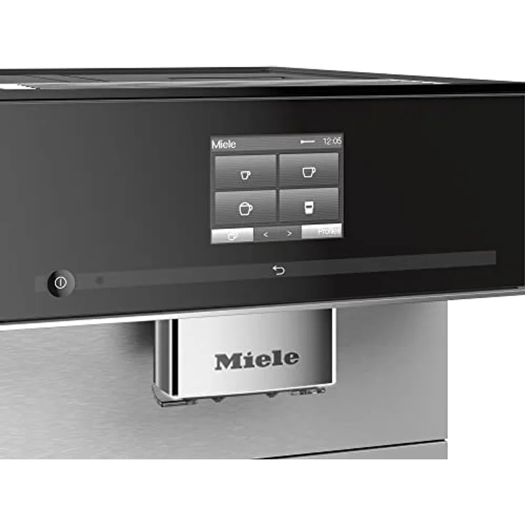Miele CM 7350 Kaffeevollautomat (Smartphone bedienbar mit WiFiConnect, Kaffeemaschine für Bohnen, Pulver und Tee, automatisch einstellbaren Zentralauslauf) schwarz, mit Milchsystem und integriertem Mahlwerk – Bild 2