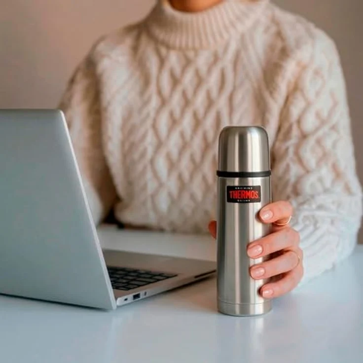 THERMOS 4019.205.050 Thermosflasche Light & Compact, Edelstahl mattiert 0,55 l, Spülmaschinenfest, 12 Stunen heiß, 24 Stunden kalt – Bild 6