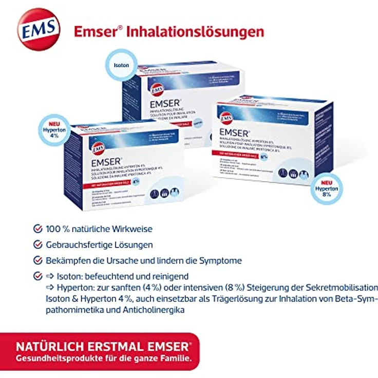 Emser Atemwegs-Gesundheitsset - Emser Inhalator Pro + Emser Inhalationslösung isoton 20 Ampullen + Emser Pastillen Mentholfrische zuckerfrei – Bild 3