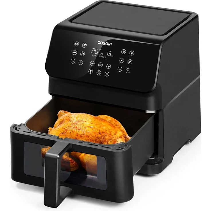 COSORI Heißluftfritteuse XXL 6,2L Airfryer 1700W, leise mit Rapid Air Technologie, 55% Energieeinsparung, 12 in 1 Heissluftfritteuse, für 3-5 Personen, inkl. 30 Rezeptbuch, one Touchcreen – Bild 1