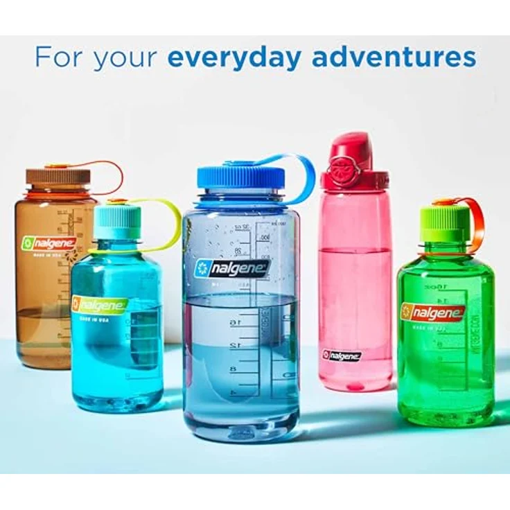Nalgene Trinkflasche 'EH Sustain', 1 Liter, Enghals, BPA/BPS-frei, aus 50% recycelten Materialien, spülmaschinengeeignet – Bild 3