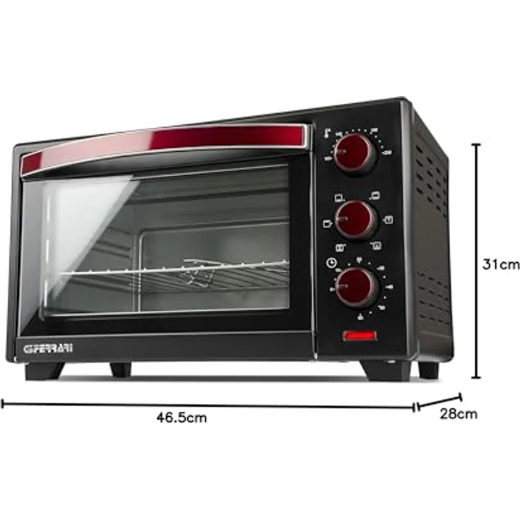 G3 Ferrari G10073 electric oven, Kleinbackofen, Rot, Schwarz – Bild 8