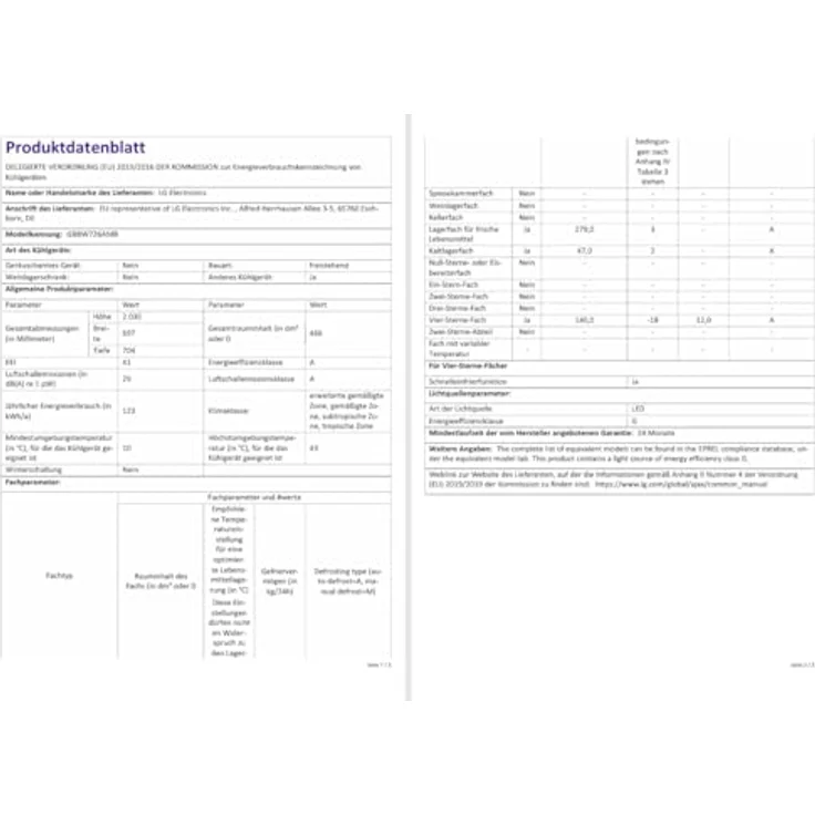 LG GBBW726AMB, Kühl-Gefrierkombination mit 465 l Volumen, Energieeffizienz A, Fresh Zone Fach, Silber – Bild 17