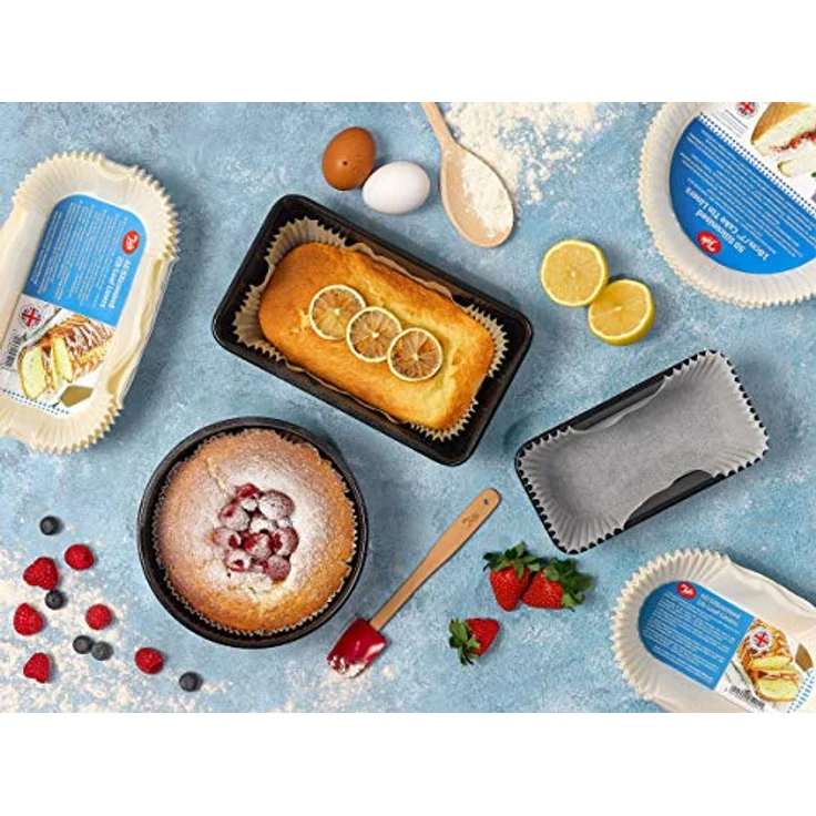Tala 20 rechteckig silikonisierte Backen Liner Set, weiß – Bild 4
