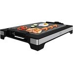 Cecotec Elektrische Grillplatte Tasty&Grill 2000 InoxStone, 2000 W, Edelstahlfinish, antihaftbeschichtete Platte (Inox LineStone)