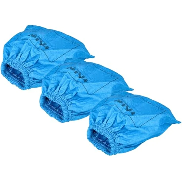 VHBW 3x Textilfilterbeutel für Einhell BT-VC 1250, BT-VC 1215 S, waschbar, Blau – Bild 1