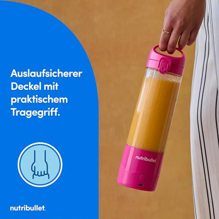 NutriBullet NBP003BP, Standmixer mit leistungsstarkem Motor, rosa – Bild 5