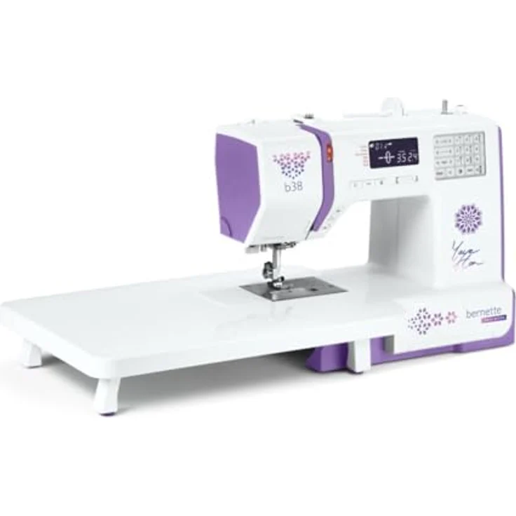 Bernette b38 Yaya Han, Nähmaschine mit 95 Programmen, automatischer Fadenabschneider und einstellbarem Nähfußdruck – Bild 3