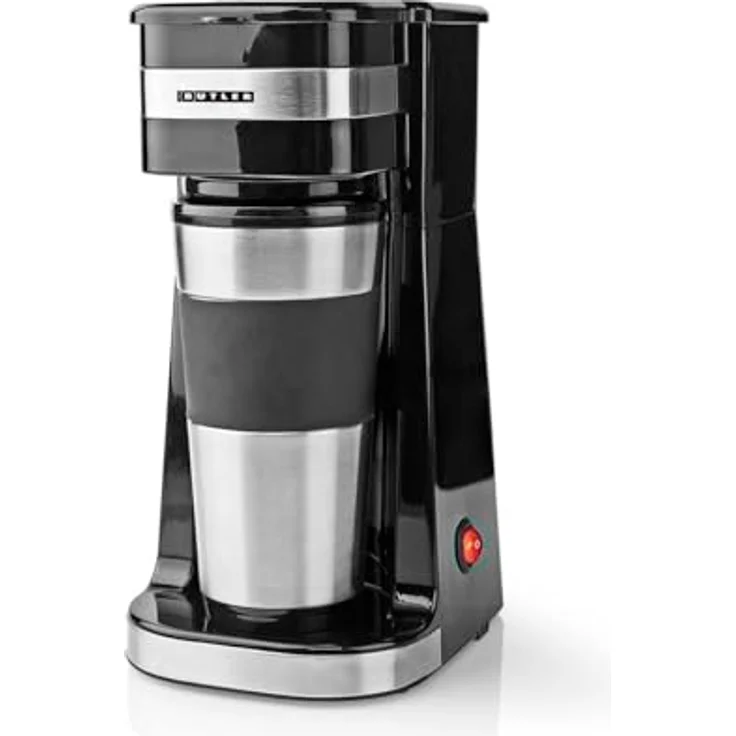 Butler 16100131 Single-Kaffeemaschine mit isoliertem Thermobecher, 0,4 Liter, inklusive wiederverwendbarem Nylonfilter, kompakt – Bild 2