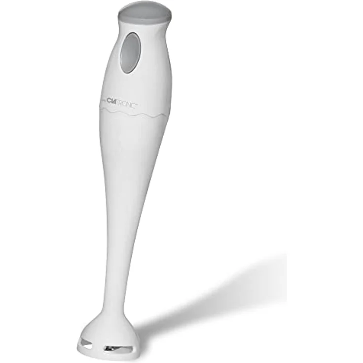 Clatronic Stabmixer/Pürierstab/Blender/Stab-Mixer/Stick/Mixstab SM 3577; Edelstahl-Schlagmesser; für Smoothie, Kürbispüree, Babybrei, Milchshake; mit Mixbehälter (500 ml); 180 Watt; weiß – Bild 1