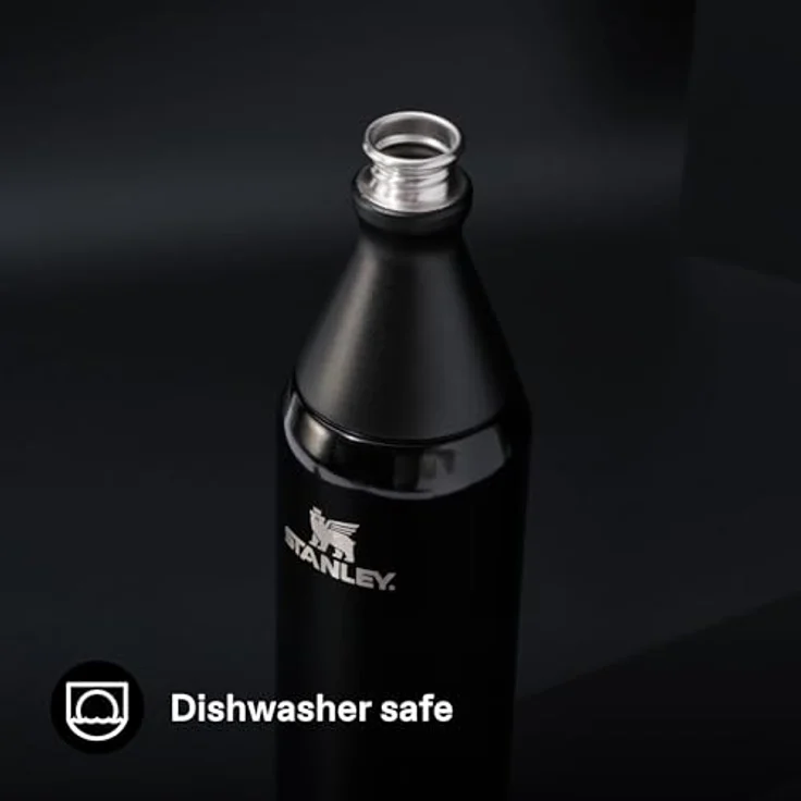 Stanley 1913 Trinkflasche All Day Slim Bottle, doppelwandig isoliert, 90 % recycelter Edelstahl, spülmaschinenfest, glänzend-matt – Bild 7