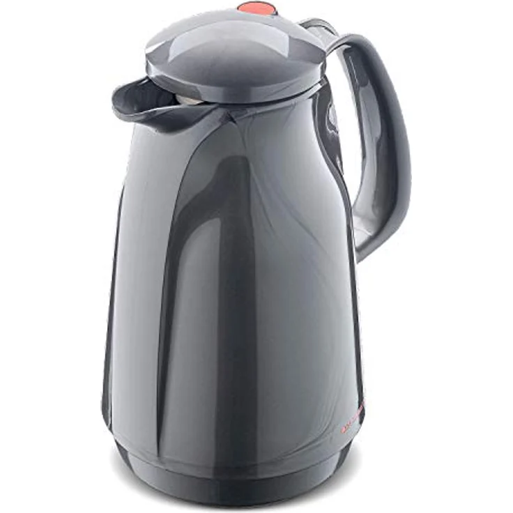 ROTPUNKT Isolierkanne 227 BELLA, 1,5 l titan, Glaseinsatz, BPA-frei, lange Isolierung – Bild 4
