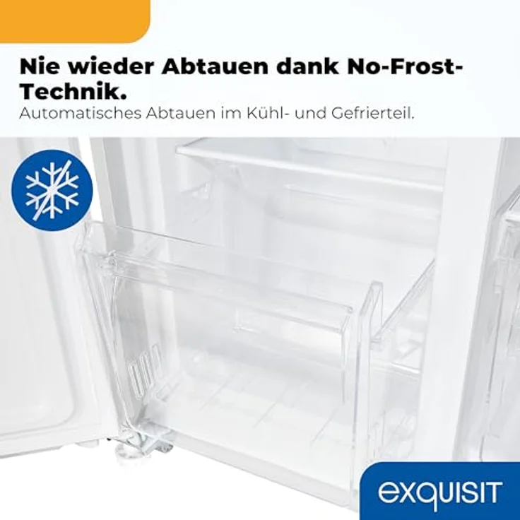 Exquisit SBS546-040D, Side-by-Side Kühl-Gefrierkombination, 442 Liter, No-Frost, LED-Display, 10 Ablagen, leiser Betrieb, weiß – Bild 7